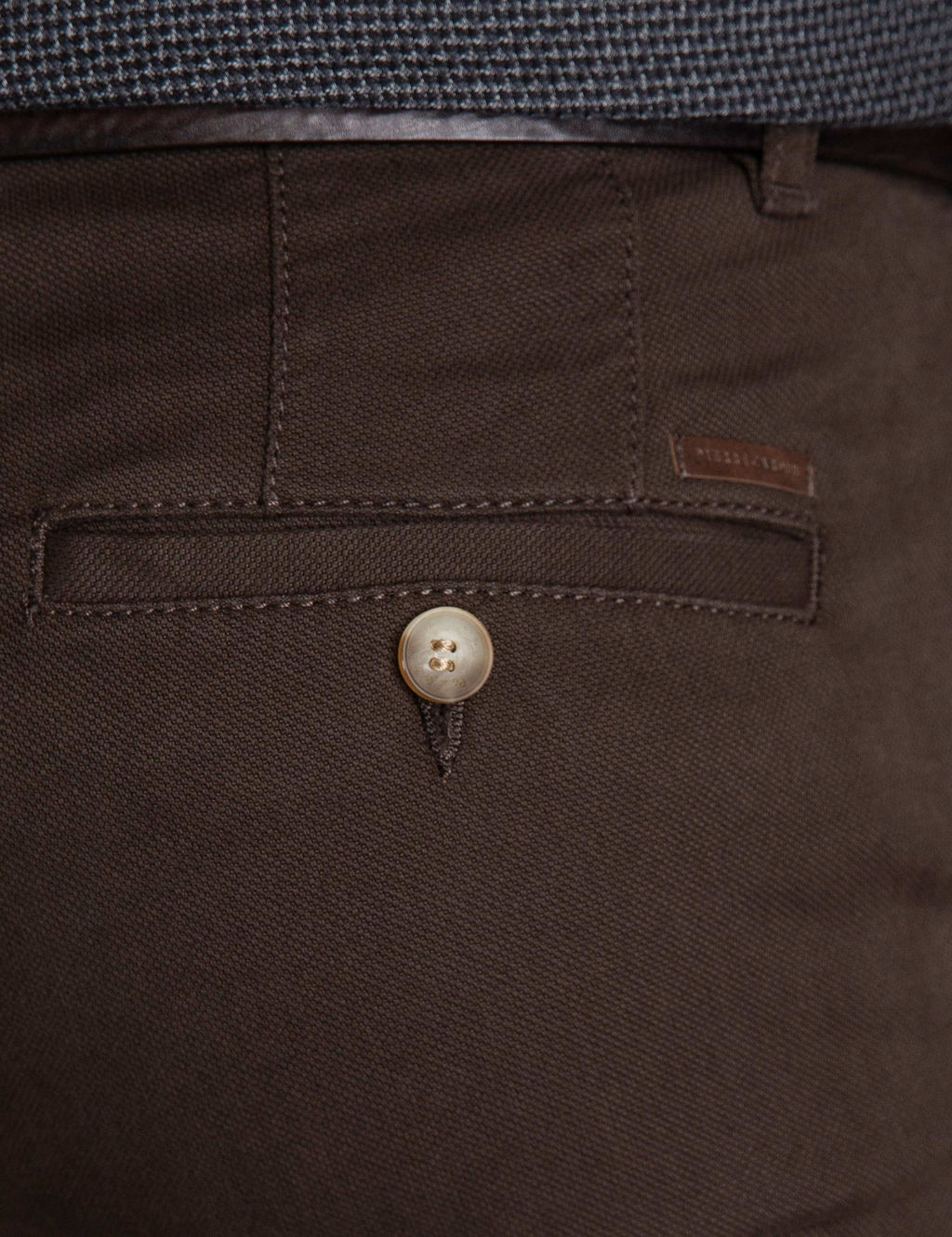 Kahverengi Slim Fit Chino Pantolon