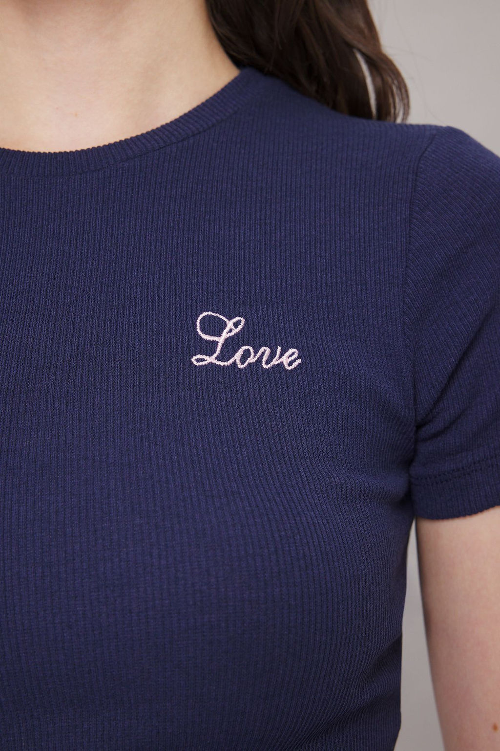 Ekru Slogan Nak?sl? Kontrast Biye Detayl? Regular Boy Fitilli Esnek Orme Bluz TWOSS25BZ00372 - Trendyolmilla фото 11