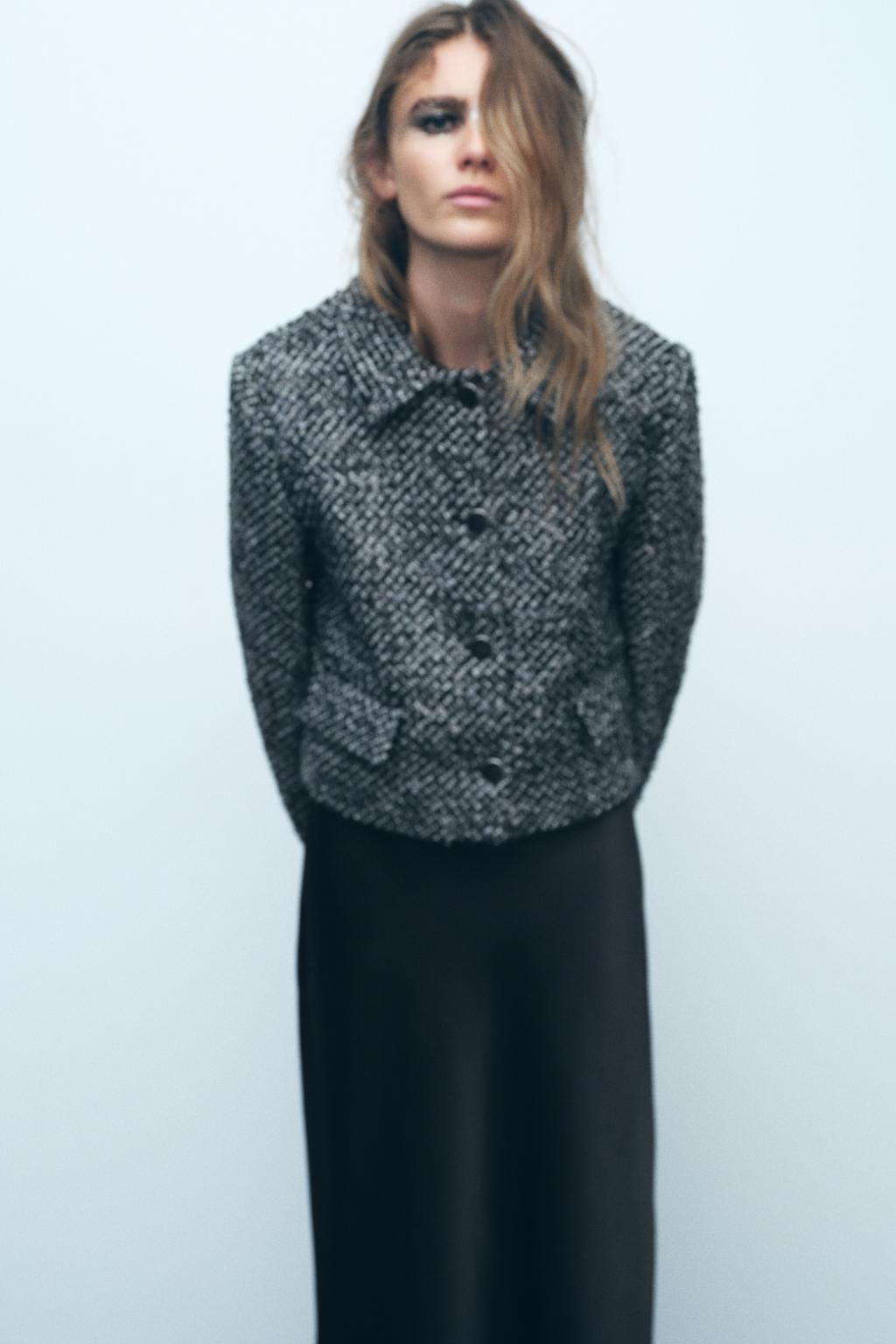 SEQUIN TEXTURED JACKET - Zara фото 2