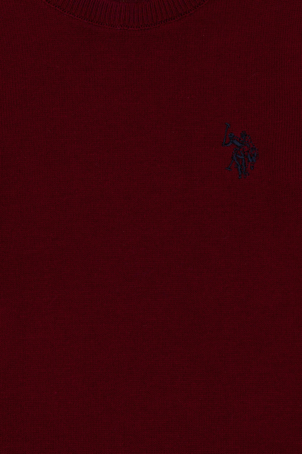 U. S. Polo Assn Базовый бордово-красный свитер с круглым вырезом для мальчиков - U.s. polo assn фото 9