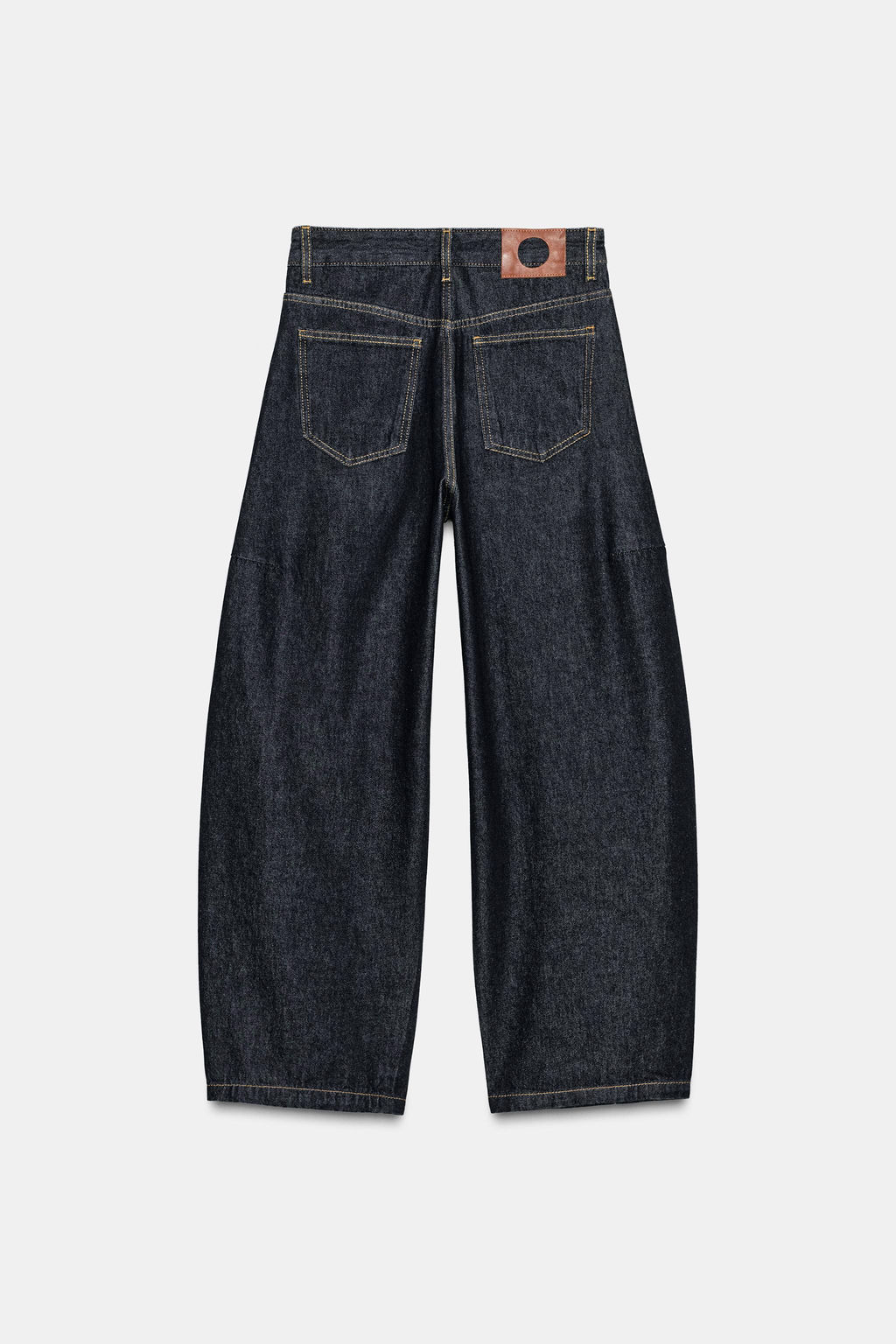 ZW COLLECTION ANKLE BALLOON MID-WAIST JEANS - Zara фото 6