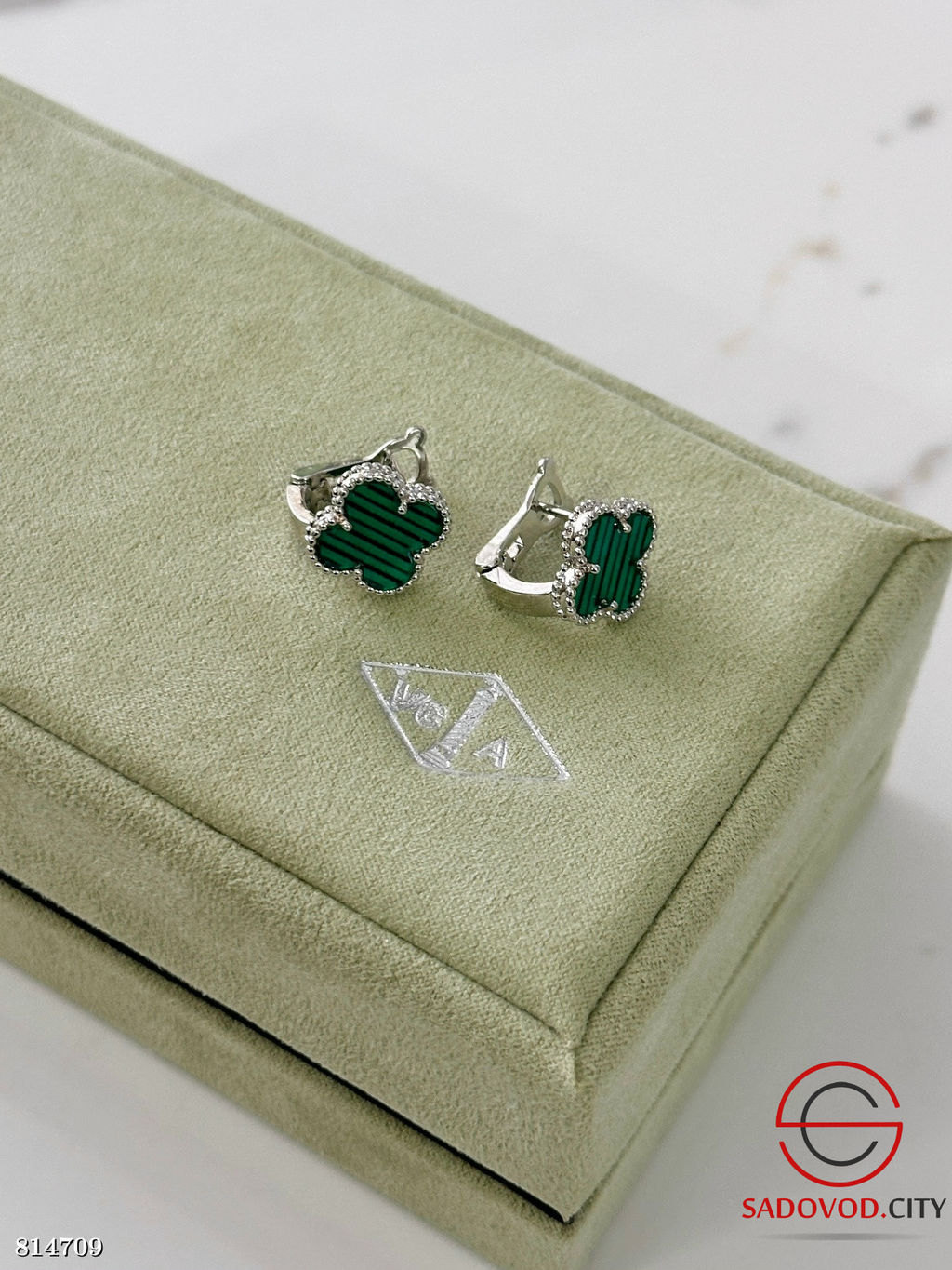 Серьги ван клиф с английской застежкой