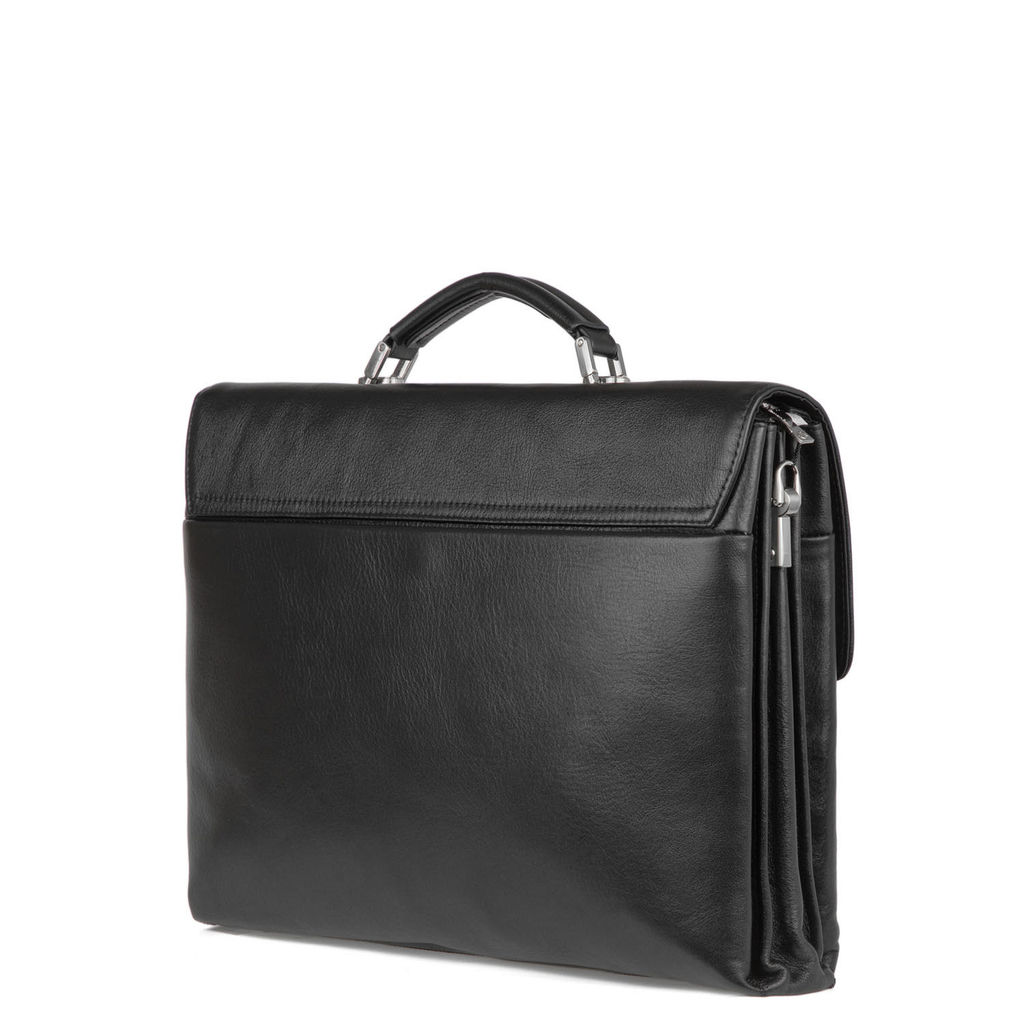1-5590-1 black, Мужской кожаный портфель, Barcelo Biagi