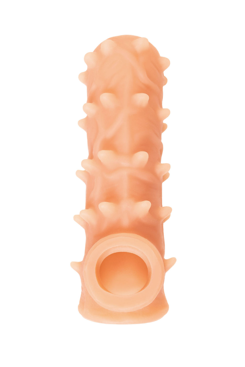 Насадка реалистичная KOKOS NUDE SLEEVE с дополнительной стимуляцией, TPE, телесная, 12 см