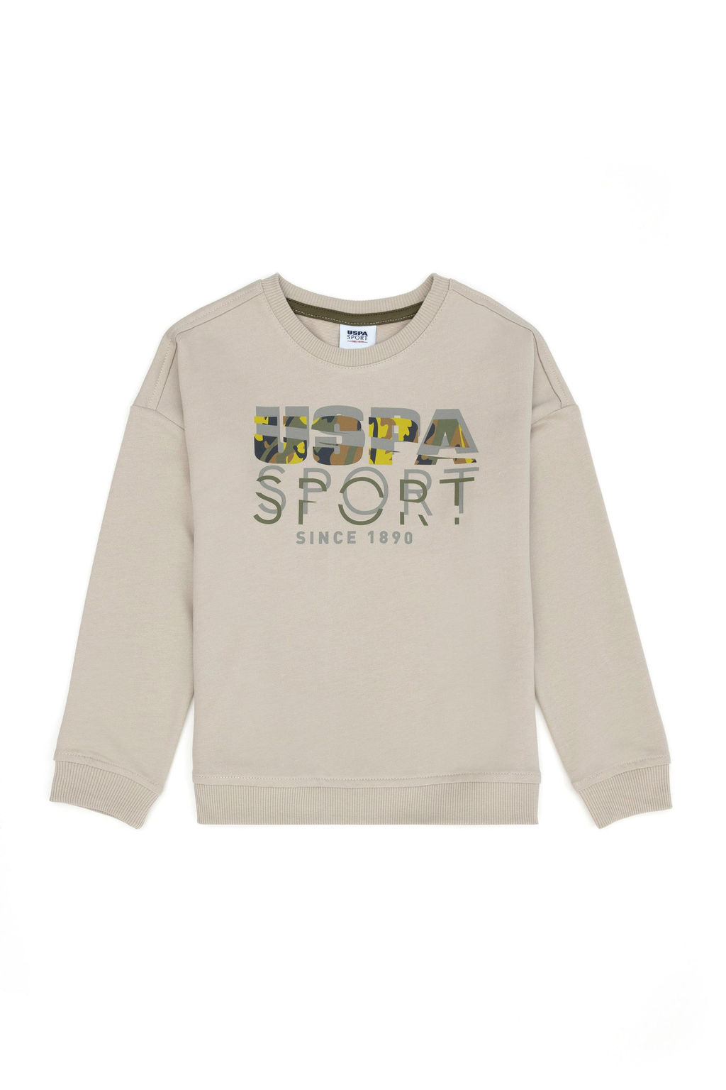 U. S. Polo Assn / Бежевый свитшот с круглым вырезом Boy для мальчиков - U.s. polo assn фото 13