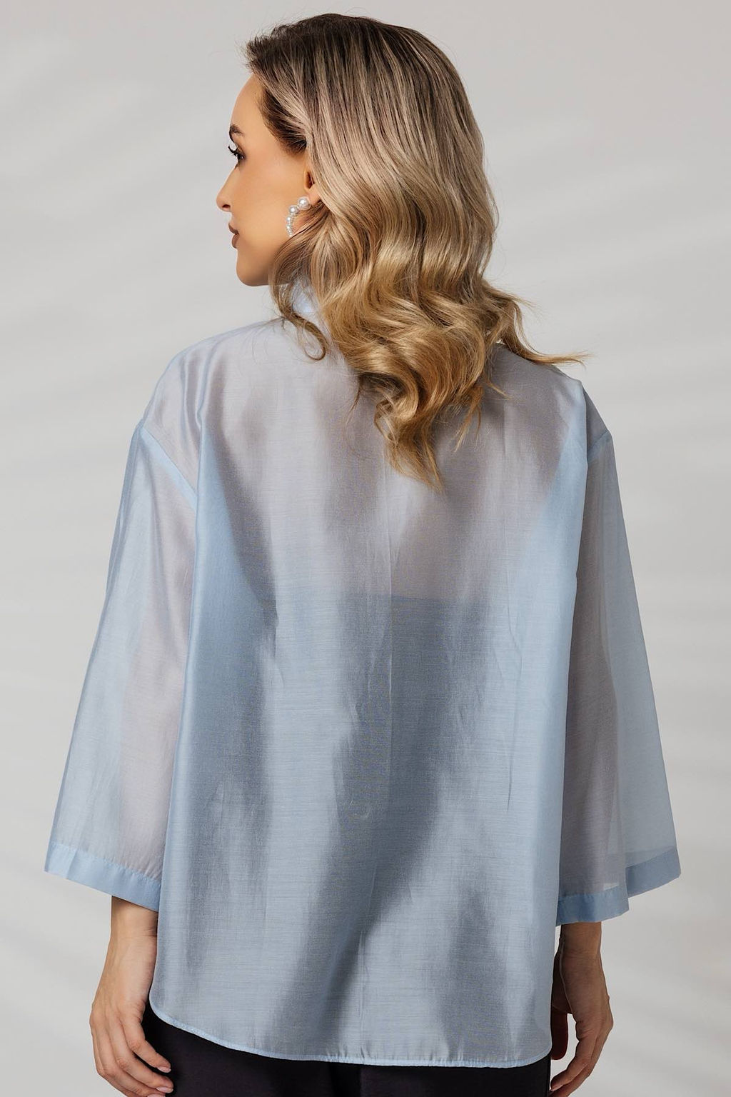 Блузка 4438/05/Голубой - Rise фото 4