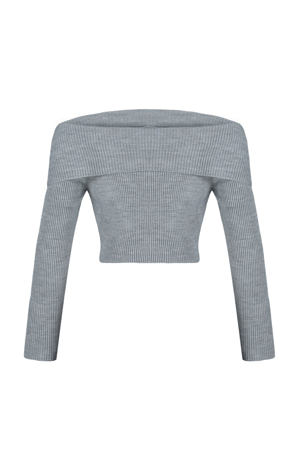 Tas Super Crop Carmen Yaka Triko Kazak TWOAW22KZ1897 - Trendyolmilla фото 23