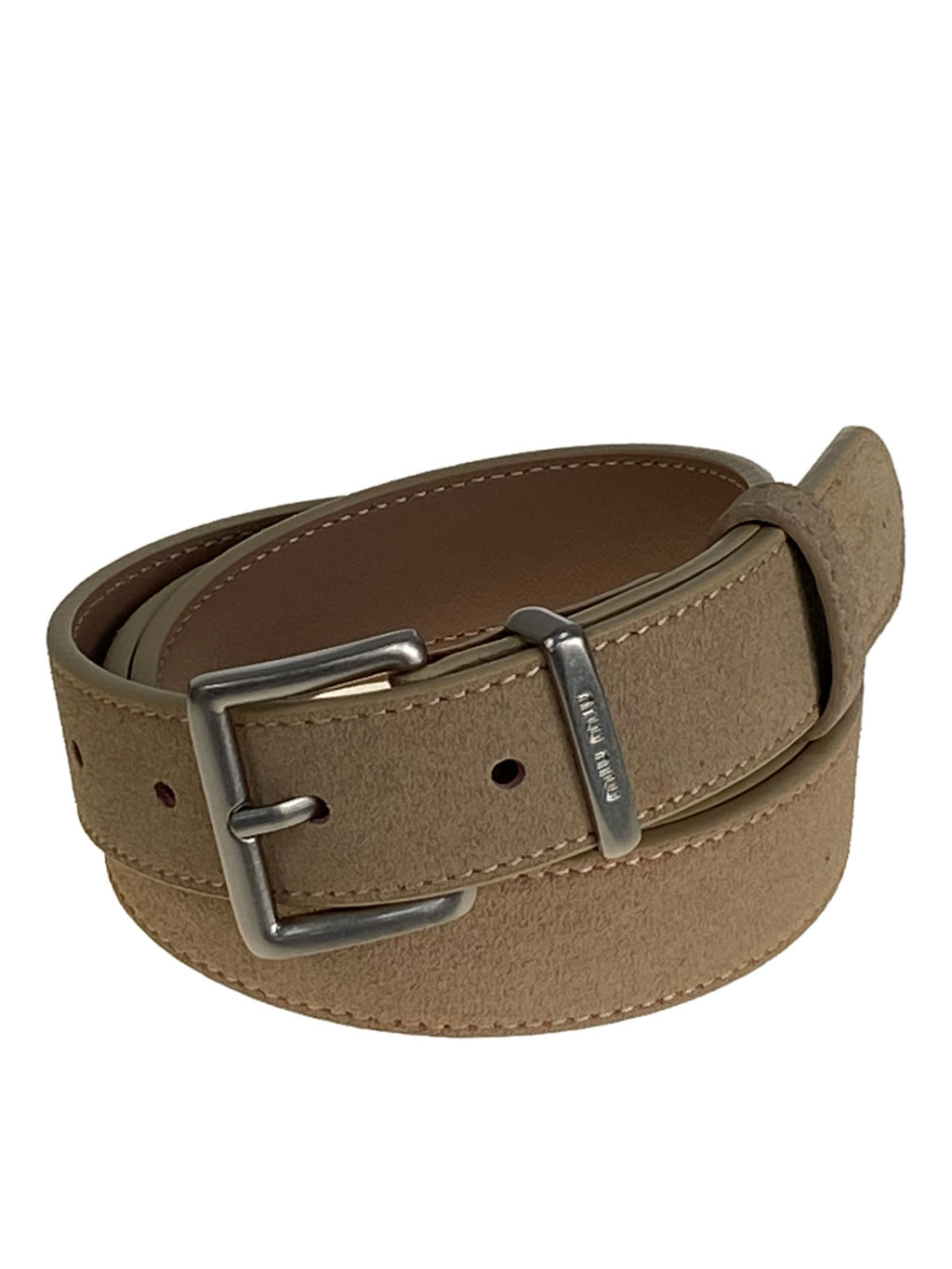 Ремень женский из натуральной замши и кожи, цвет бежевый