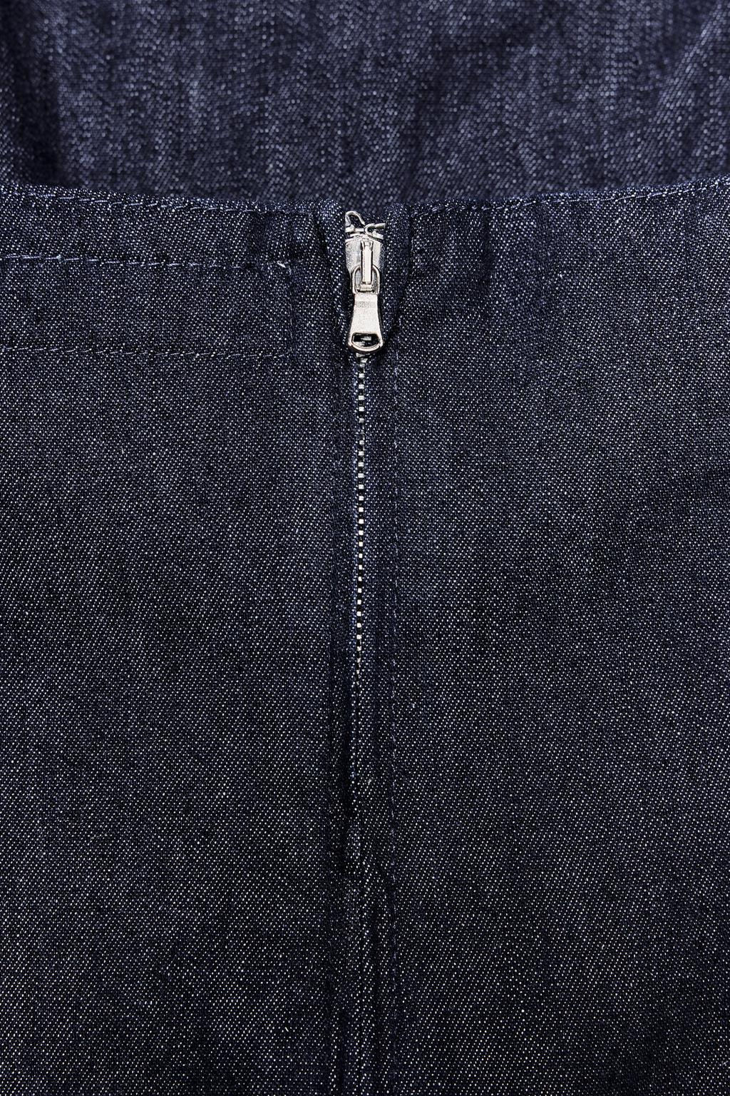 TRF DENIM BANDEAU TOP - Zara фото 10