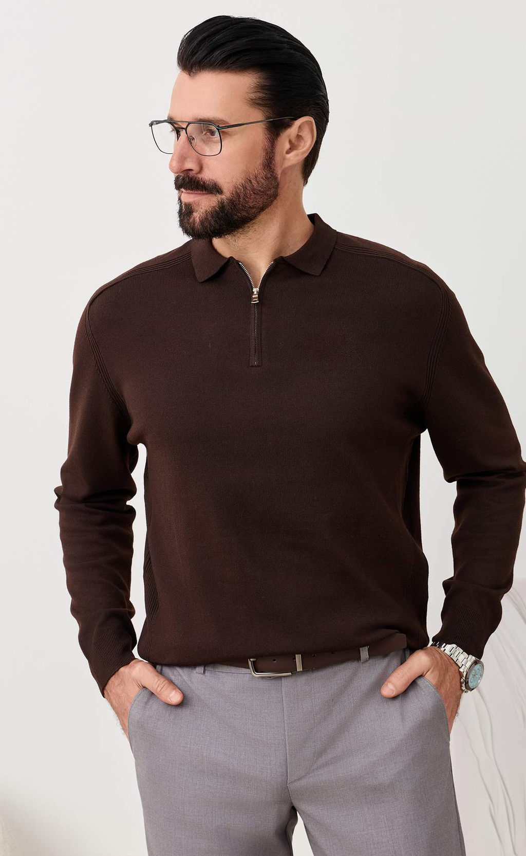 Джемпер P521-1552 brown - Primm фото 8