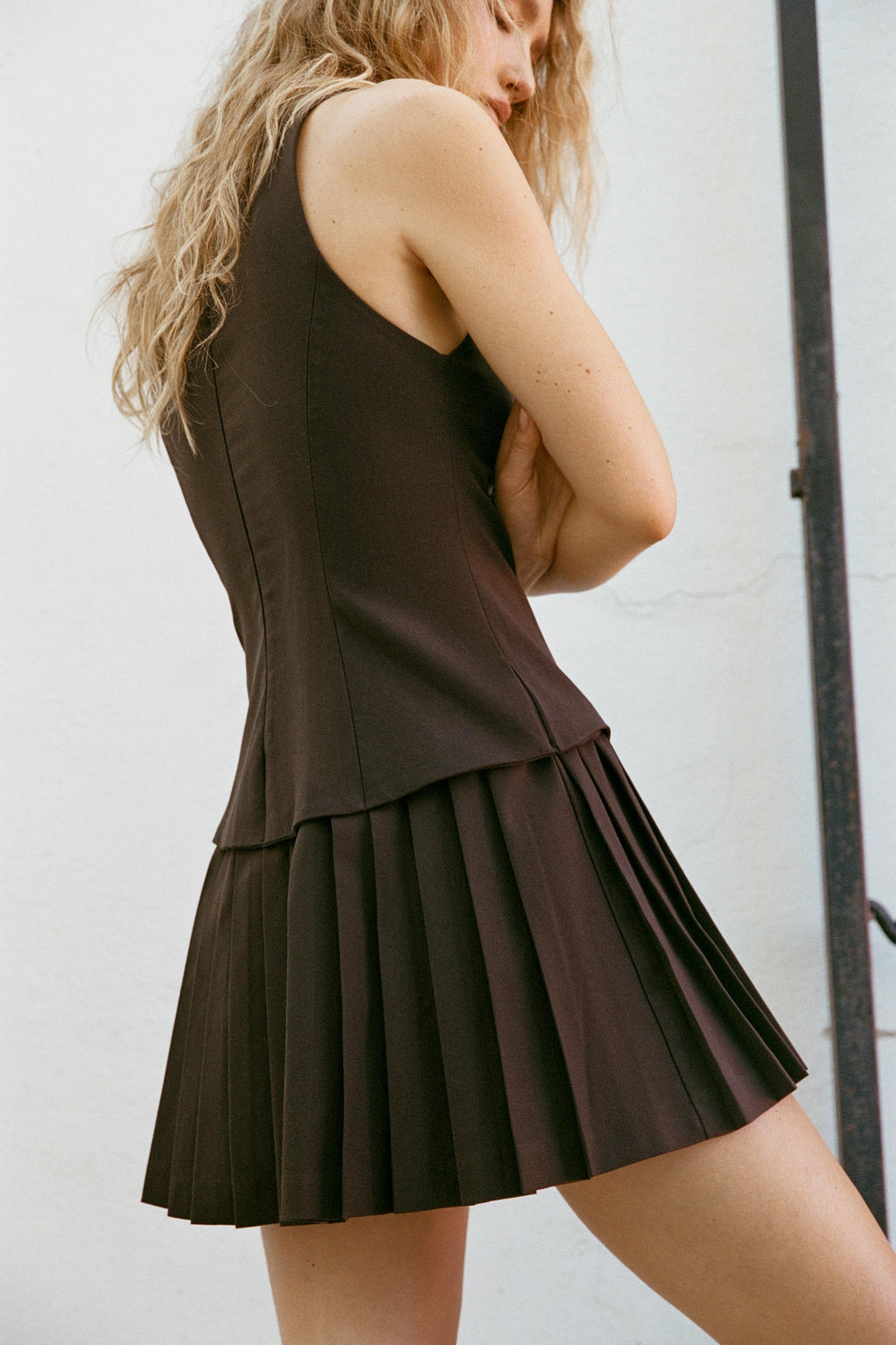 TABAS SHORT DRESS WITH TIE - Zara фото 5