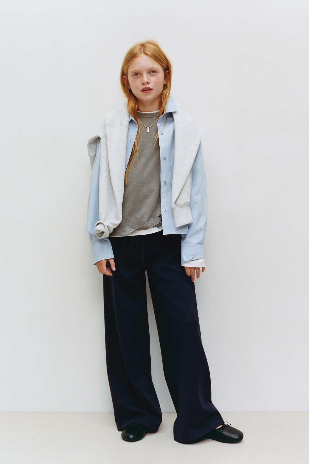 JACQUARD WIDE-LEG TROUSERS - Zara фото 5