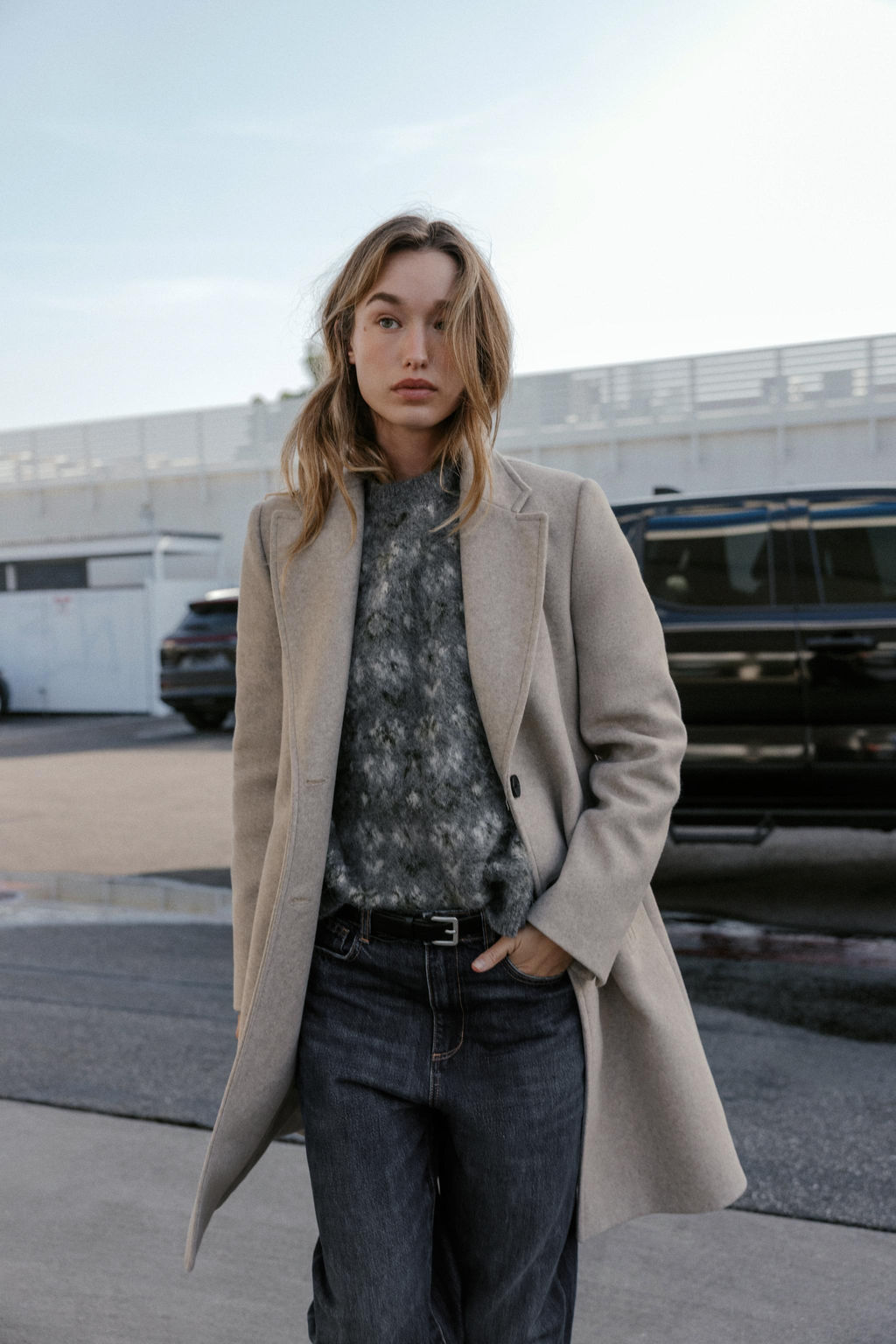 ABRIGO HOMBRERAS SOFT / Tostado - Zara фото 2