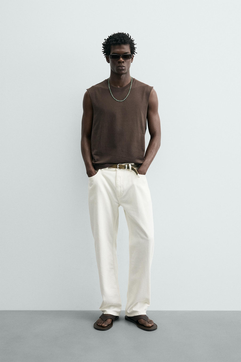 CAMISETA TANK LIGHTWEIGHT RELAXED FIT / Marr?n