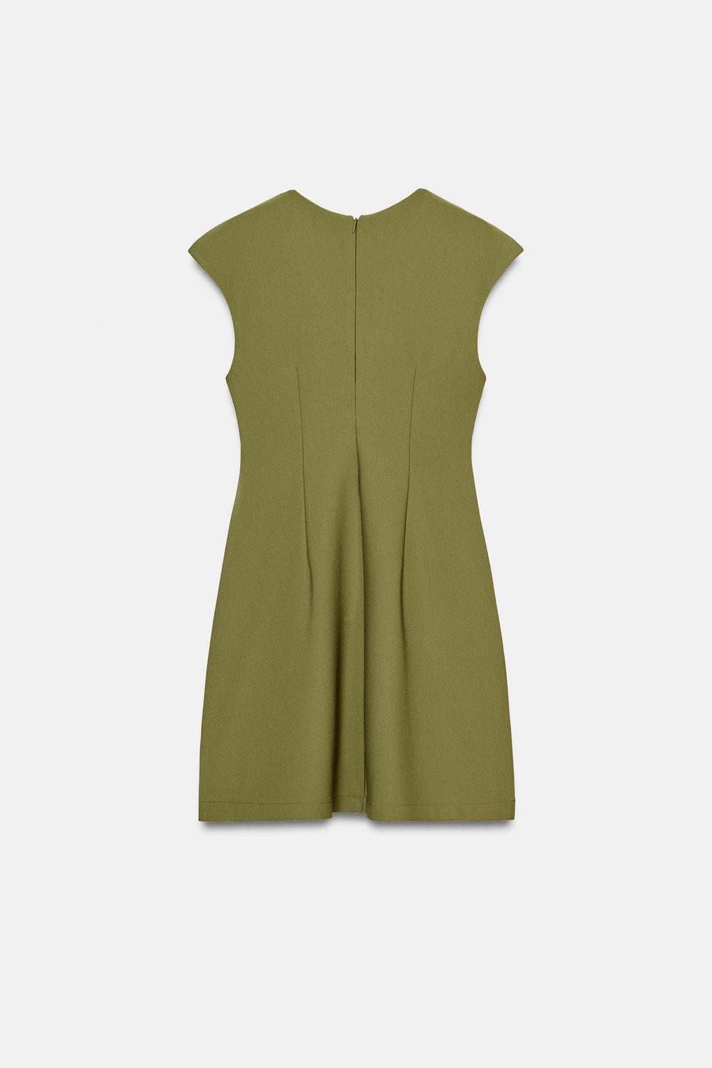 VESTIDO ESCOTE PICO CREPE / Pistacho - Zara фото 7