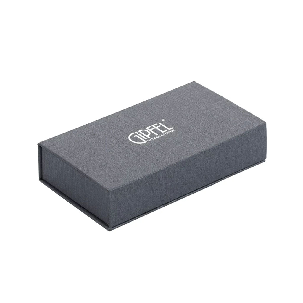 51008 GIPFEL Набор из 6 стальных кубиков 26x26х26мм для охлаждения напитков в вельветовом чехлом. Материал: нерж.сталь 18/10  фото 5