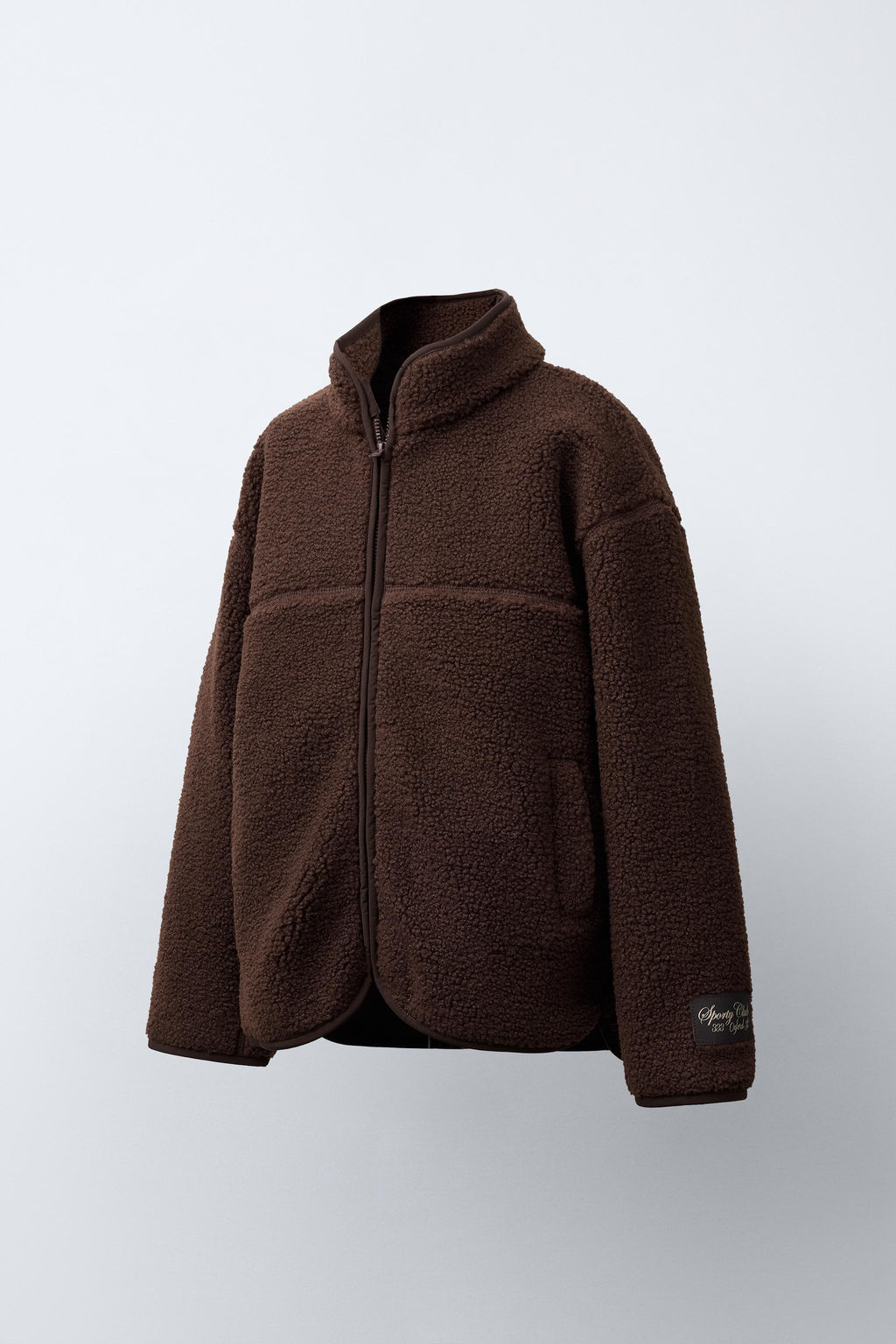 FAUX SHEARLING JACKET WITH WELT DETAILS - Zara фото 2