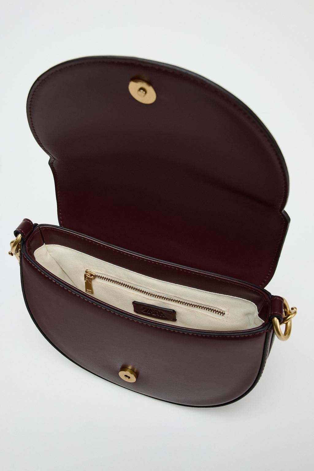 CONTRAST TOPSTITCHING CROSSBODY BAG - Zara фото 8