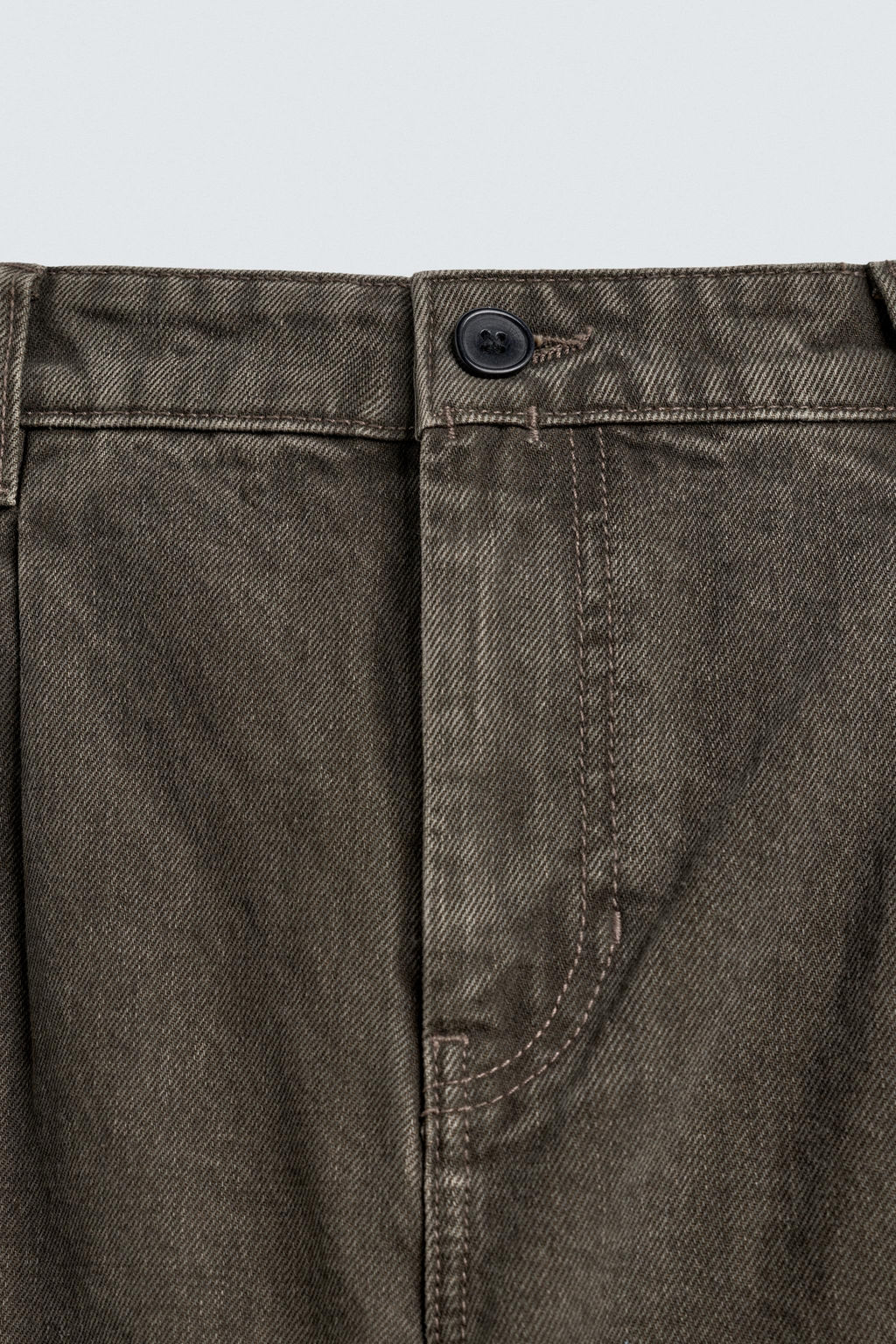 STRAIGHT FIT PLEATED JEANS - Zara фото 6