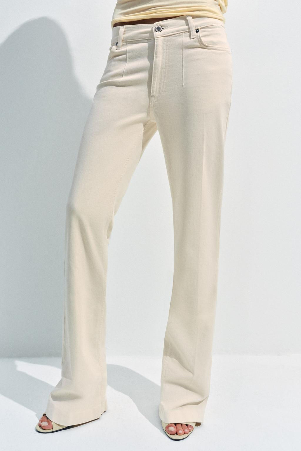 JEANS ZW COLLECTION BOOTCUT TIRO MEDIO / Crudo - Zara фото 13