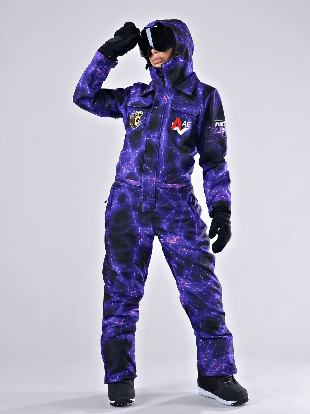 Женский зимний сноубордический комбинезон Alpha Endless 222/220518-2_013 Фиолетовый  фото 13
