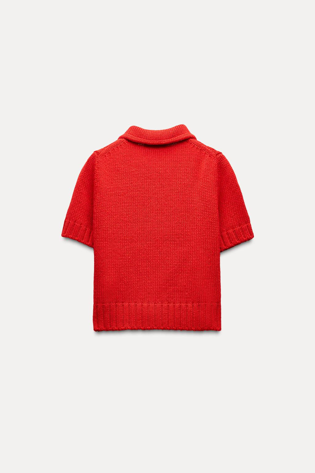 SHORT SLEEVE KNIT CARDIGAN - Zara фото 2