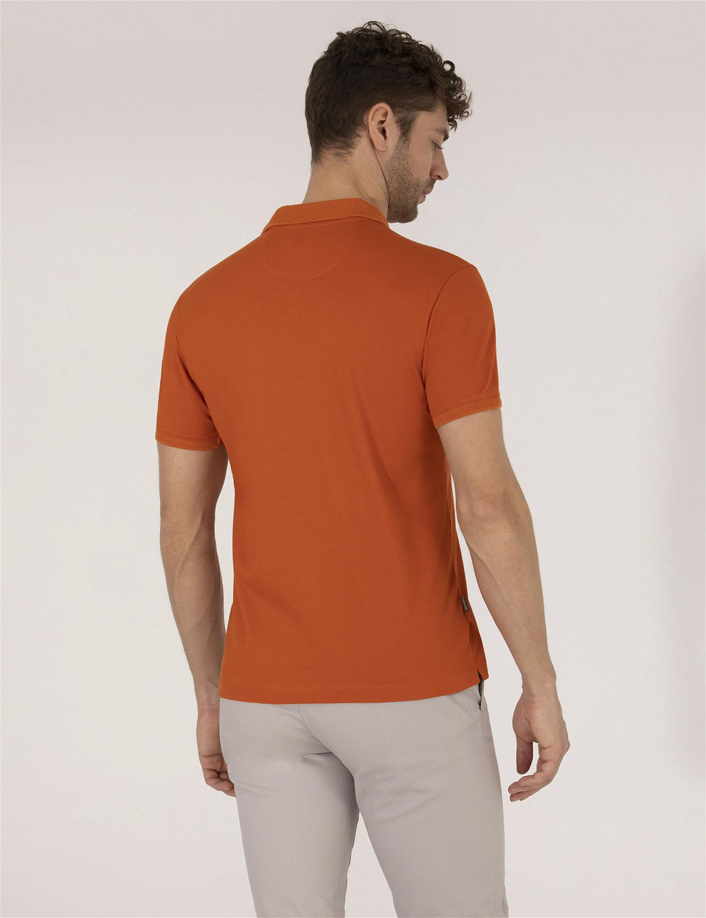 Kahverengi Regular Fit Polo Yaka Merserize Ti__rt - Pierre cardin фото 5