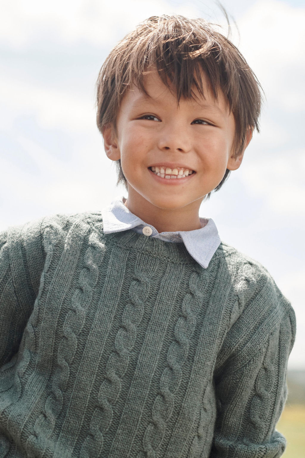 CABLE-KNIT JUMPER 100% WOOL LIMITED EDITION