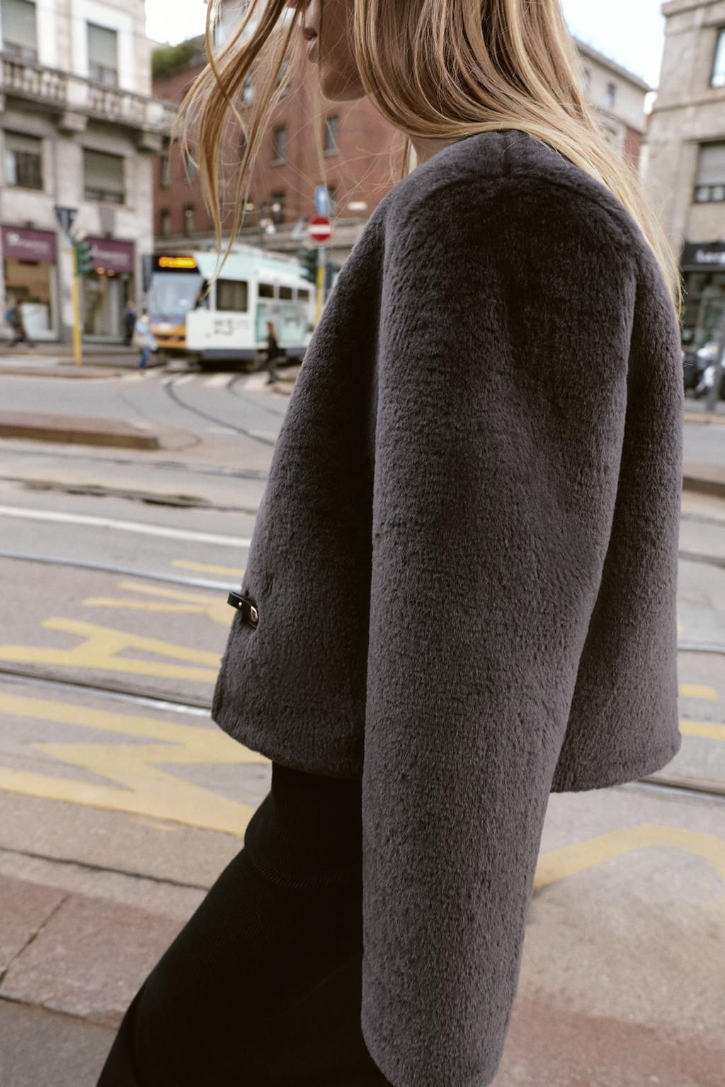 DOUBLE-FACED JACKET WITH TOGGLES - Zara фото 22