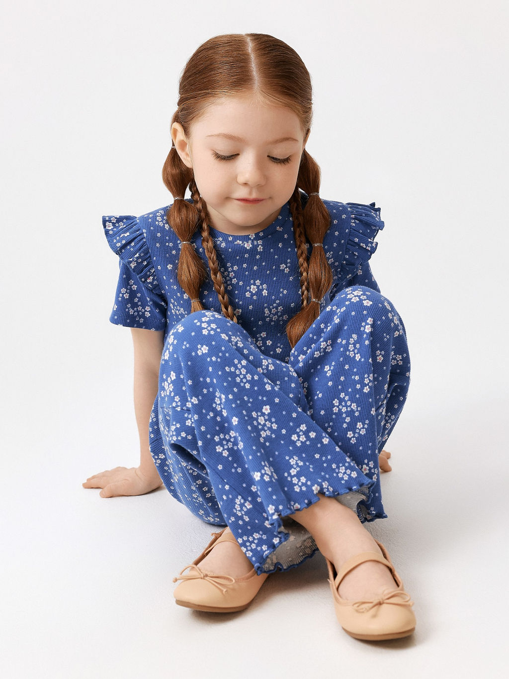 ACOOLA / Футболка детская для девочек Trembita_ts холодный синий  фото 6