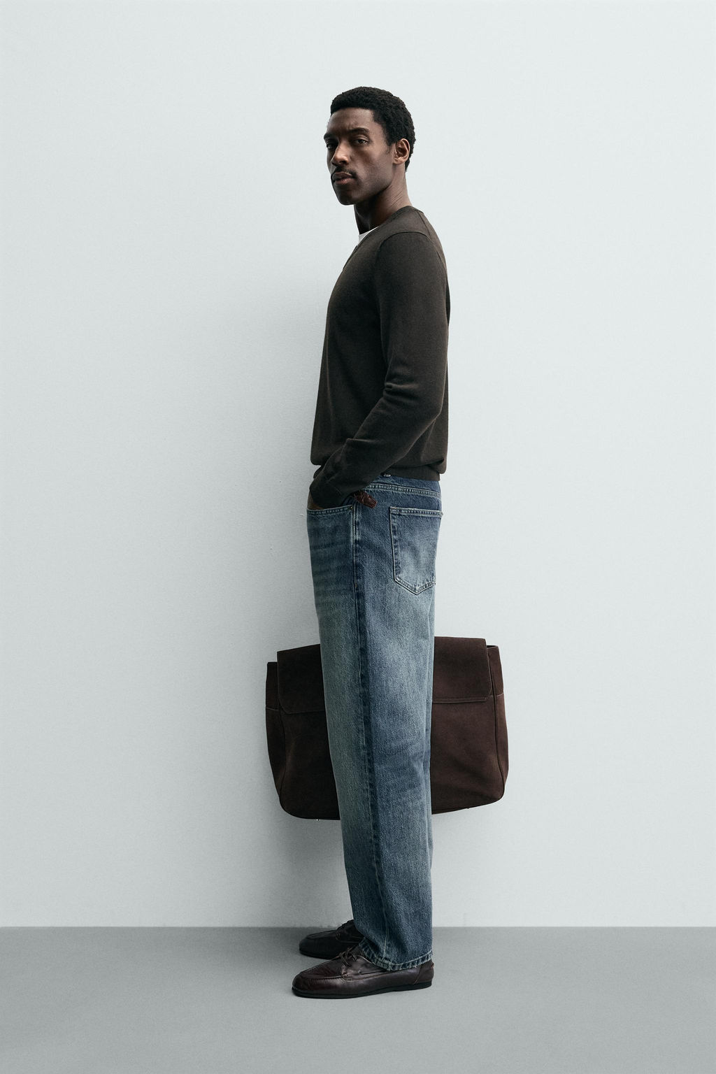 100% WOOL V-NECK JUMPER - Zara фото 4