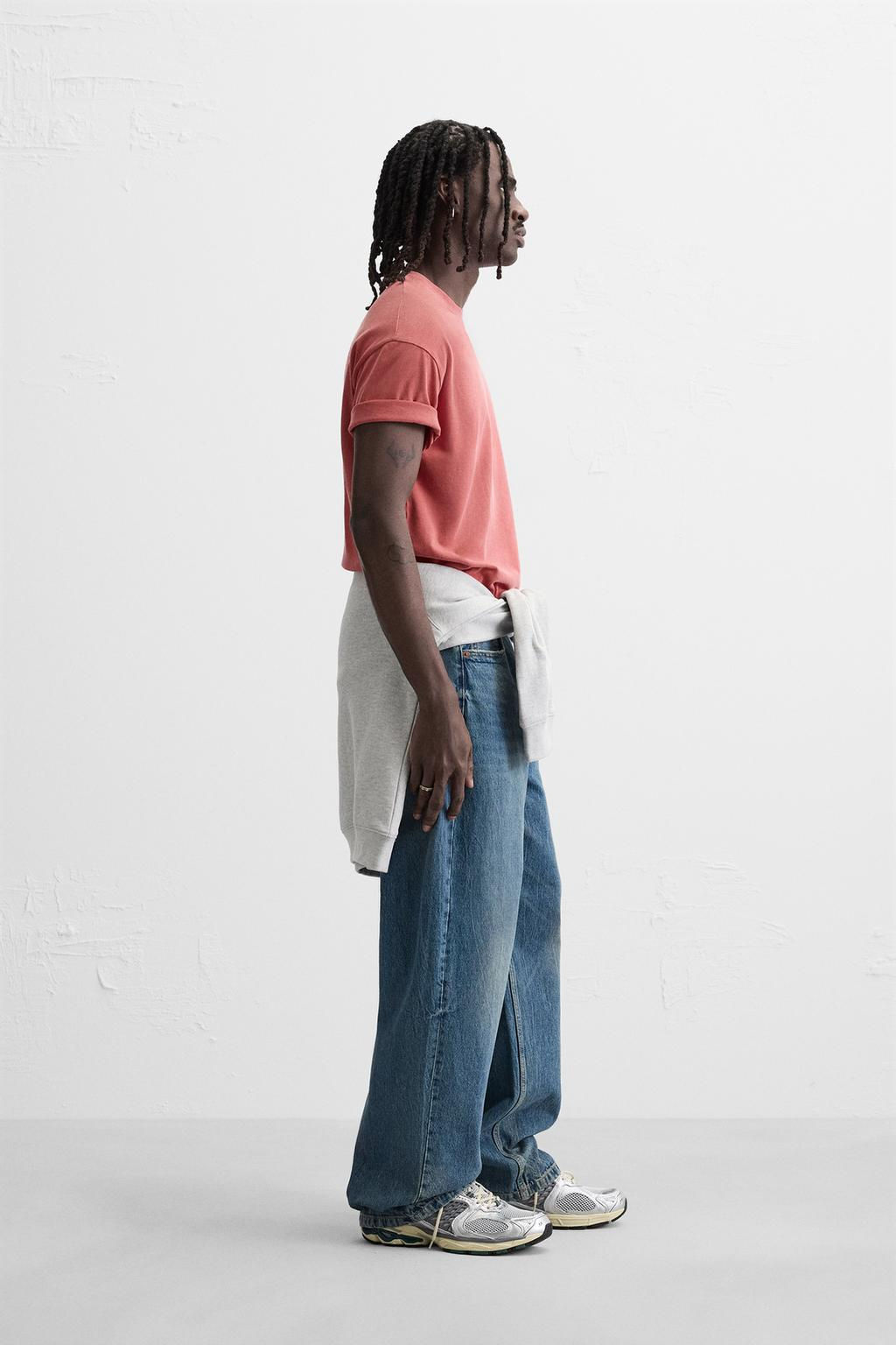 VARSITY FADED T-SHIRT - Zara фото 4