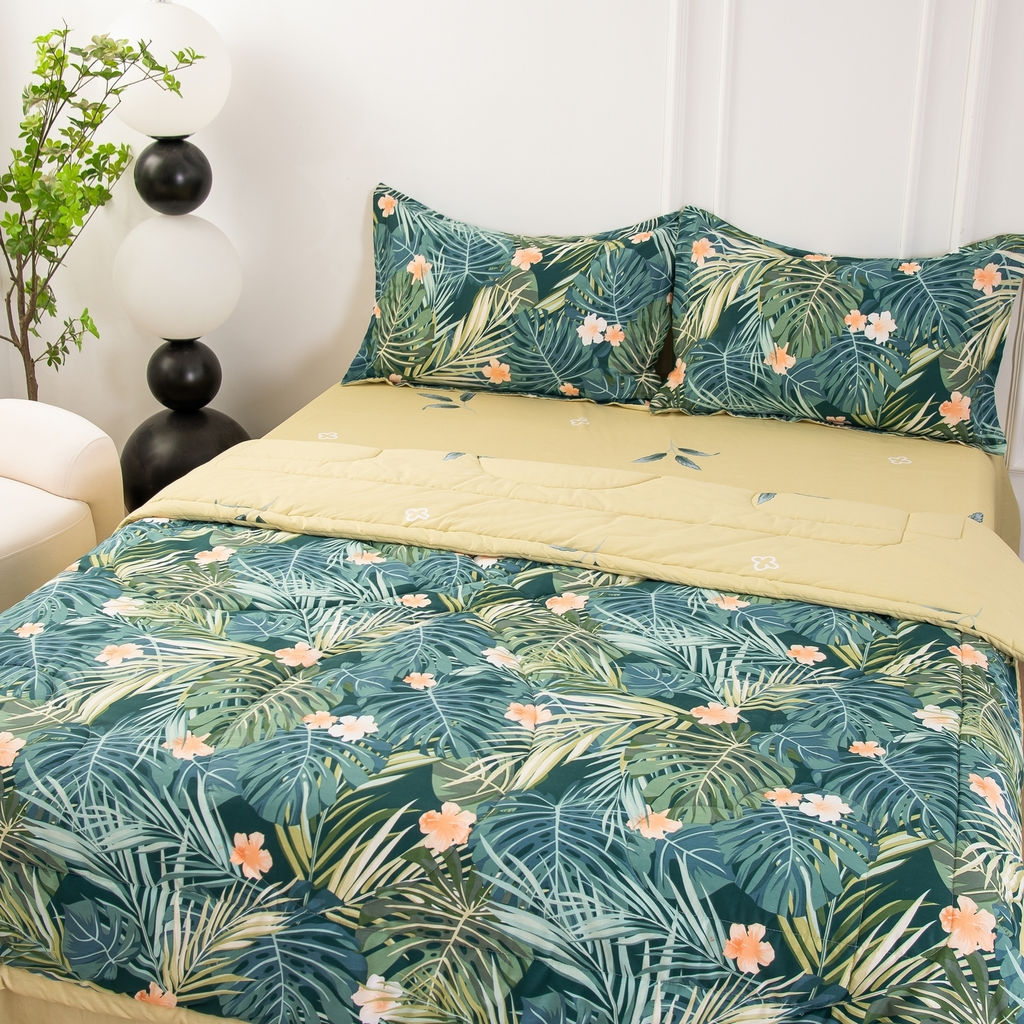 Комплект постельного белья Сатин с Одеялом 100% хлопок OB156 Евро 50-70 2 шт - Ситрейд фото 3