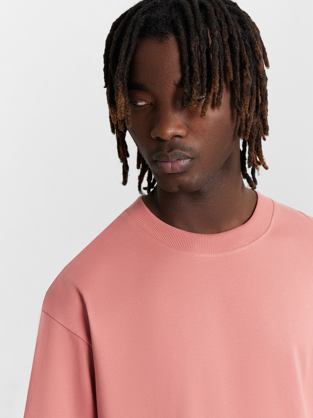 Футболка мужская розовая оверсайз св.терракотовый 111846