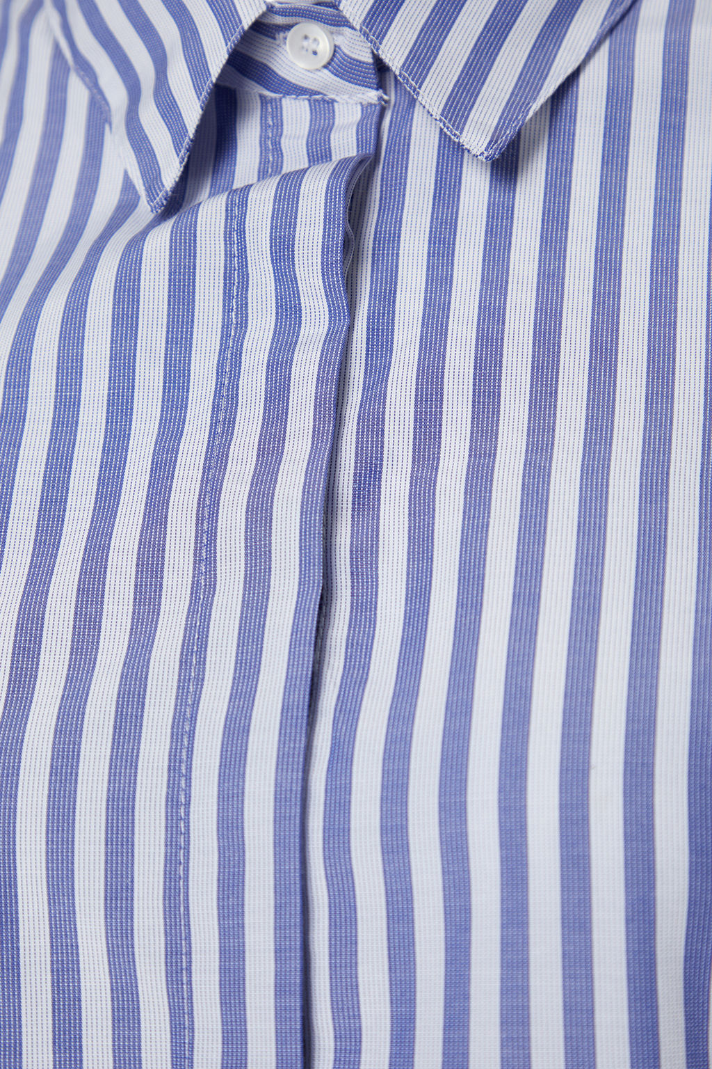 TRENDYOLMILLA Cizgili Crop Dokuma S?rt Dekolteli Keten Gorunumlu Plaj Gomlegi TBESS24GO00012  фото 6