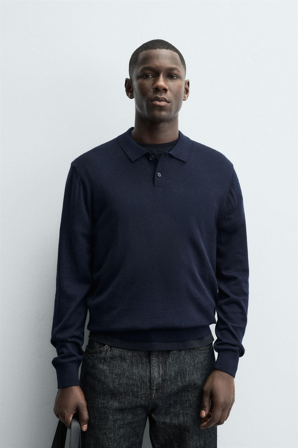 100% WOOL KNIT POLO SHIRT - Zara фото 2