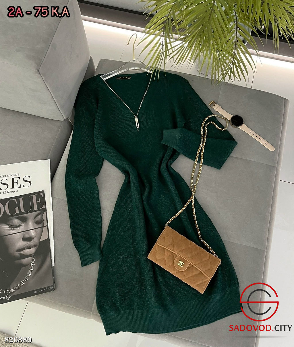 Платье женское на полузамке - Bruno фото 3