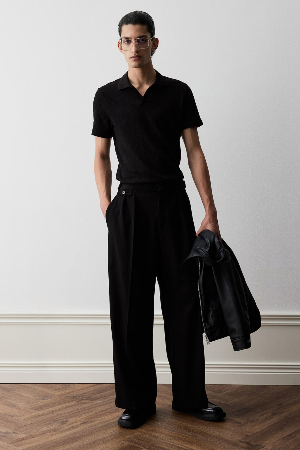 Polo texturizado Slim Fit
