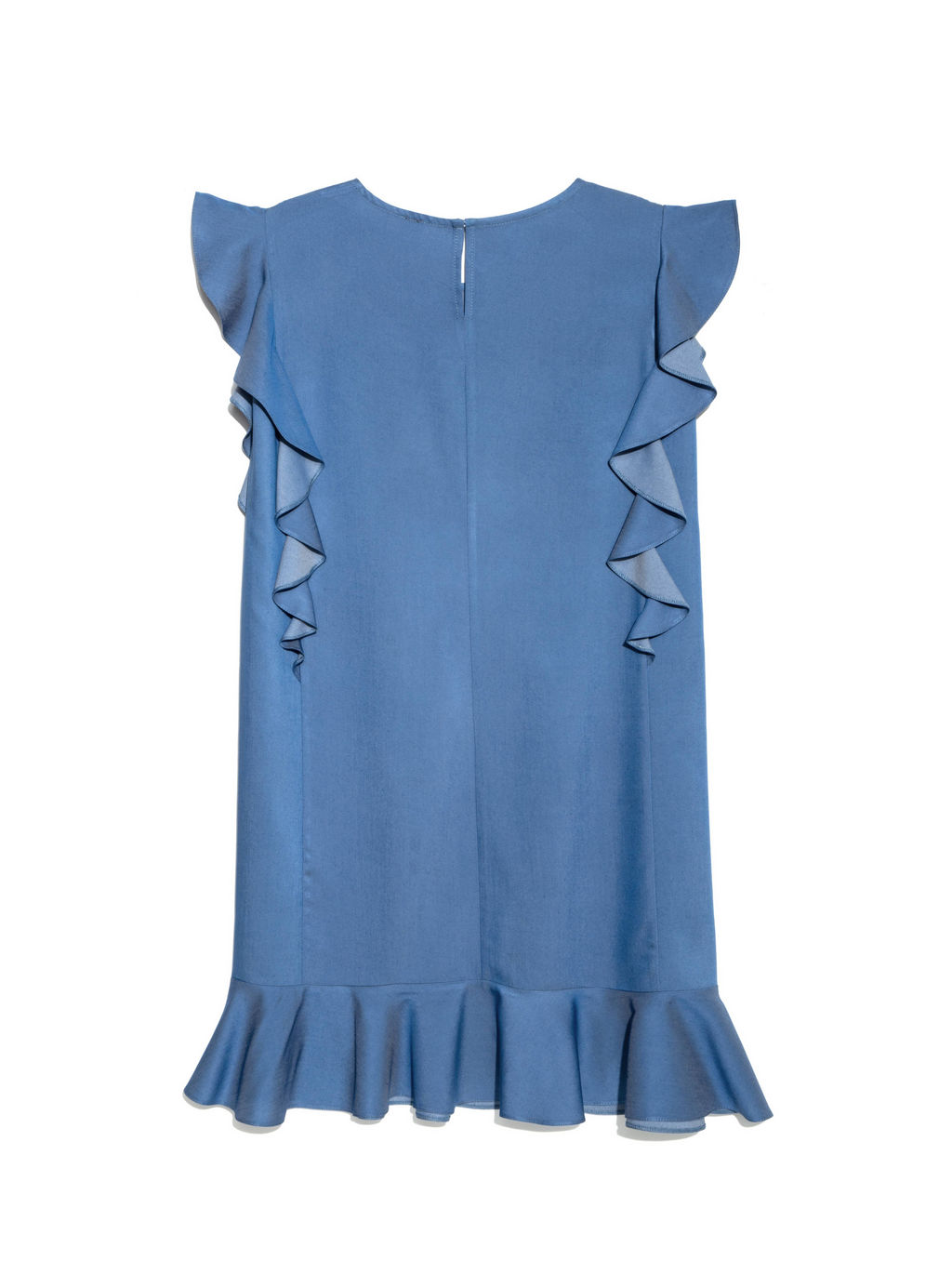 CONTE Джинсовое платье А-силуэта с воланами LPL 905 light denim light denim