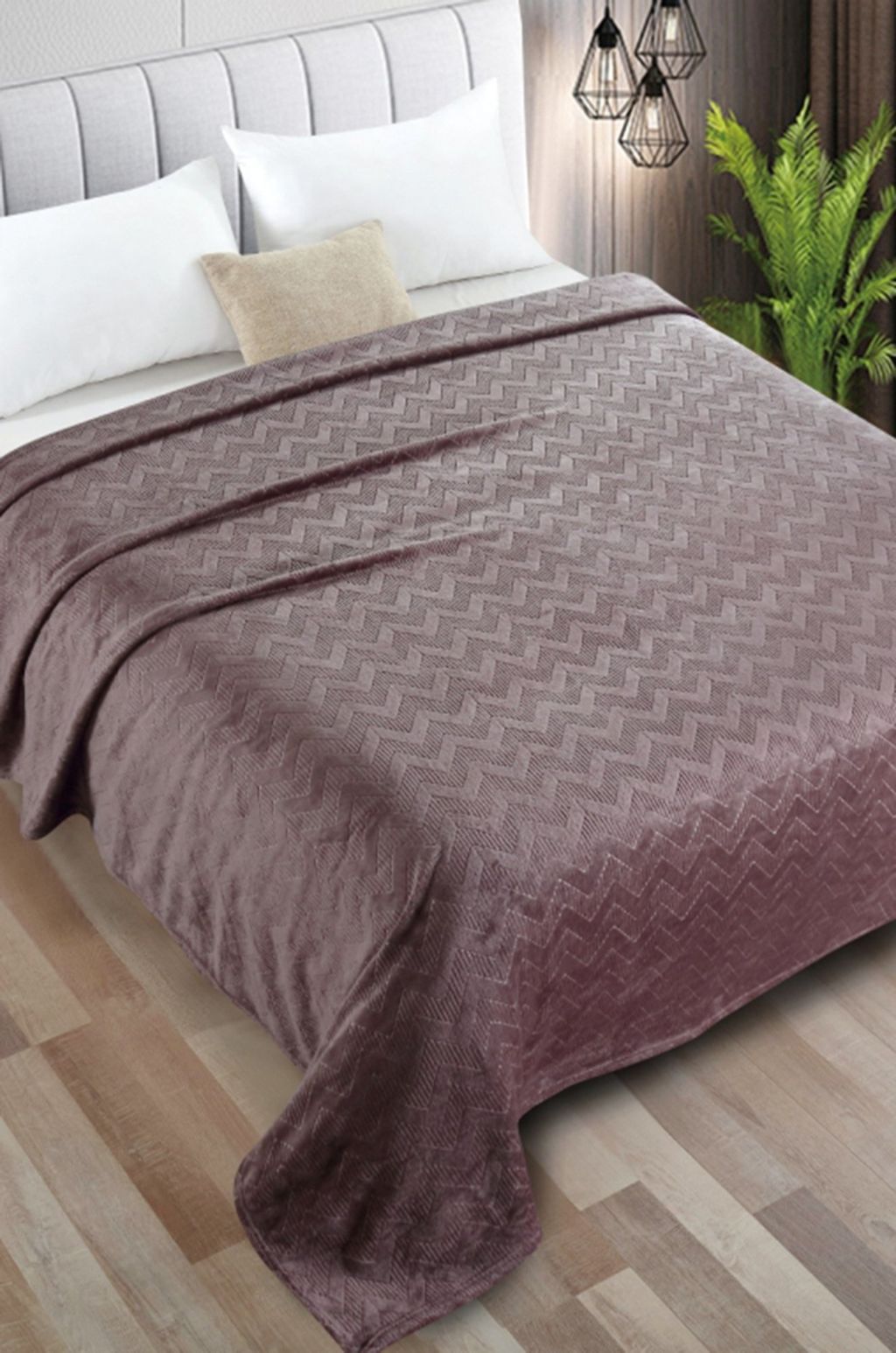 Плед из жаккардового велсофта VV Viola Home collection  фото 2