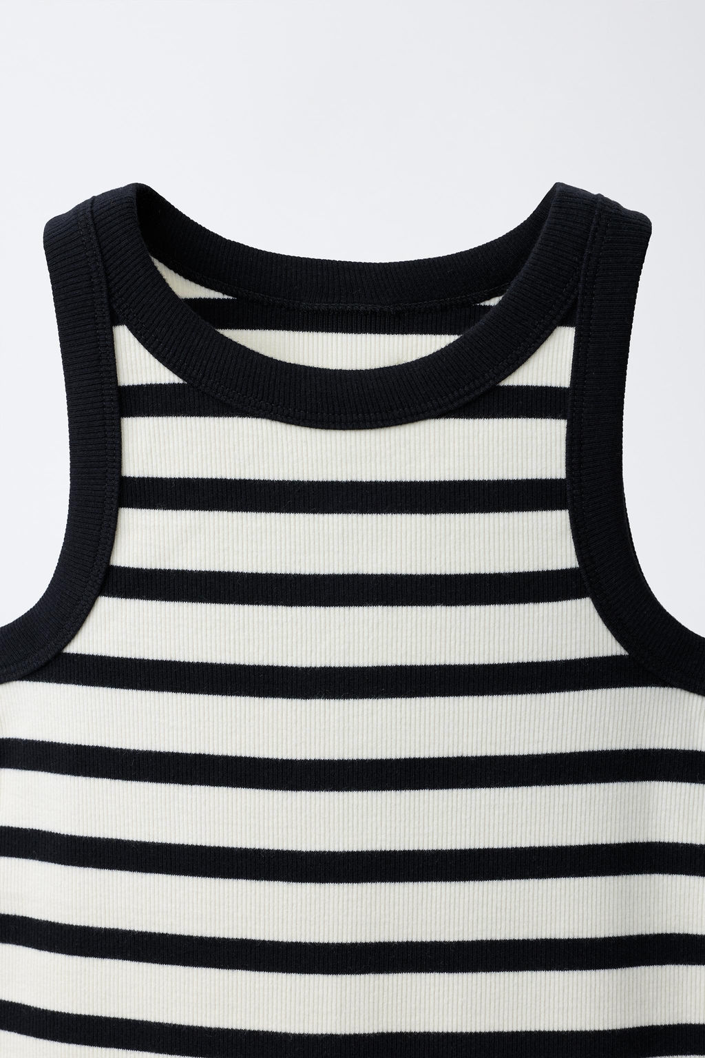 VESTIDO RIB RAYAS / Negro / Crudo - Zara фото 3
