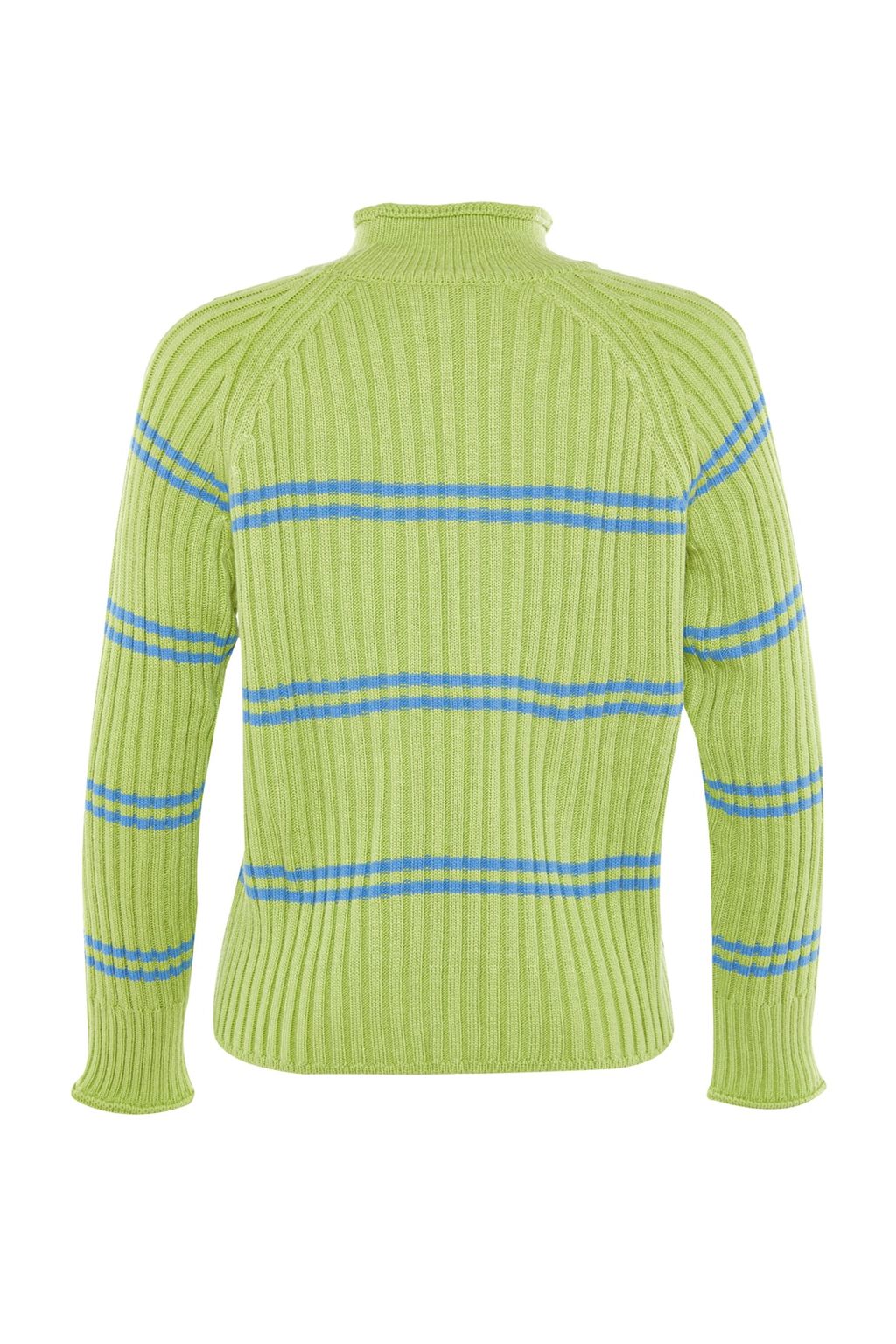TRENDYOLMILLA Yesil Cizgili Triko Kazak TWOAW23KZ00666