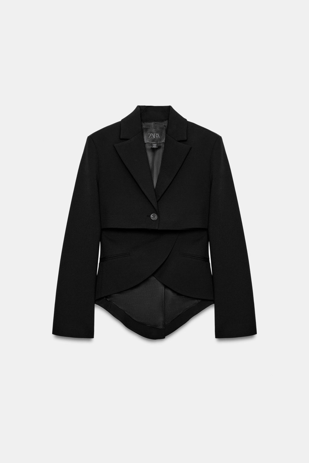 BLAZER ASIM?TRICA ZW COLLECTION / Negro - Zara фото 3