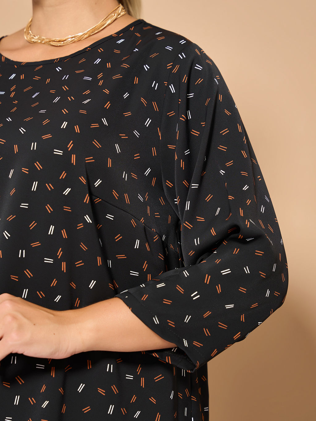 Блузка 0220-1 глубокий чёрный