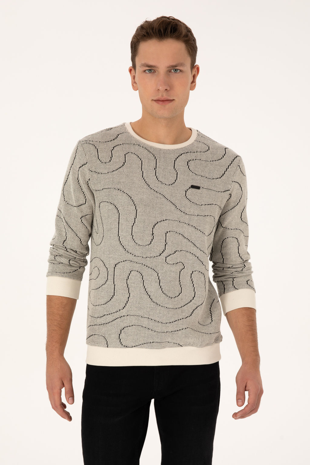 Erkek Regular Fit Bisiklet Yaka Siyah Sweatshirt - U.s. polo assn фото 8