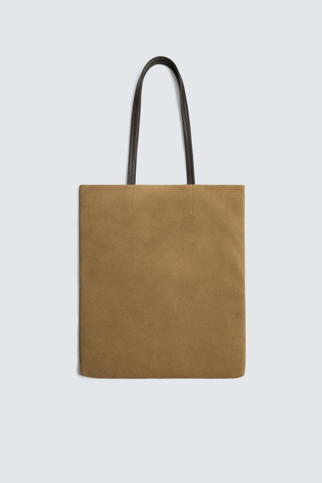 BOLSO SHOPPER PIEL / Marr?n Tabaco - Zara фото 4