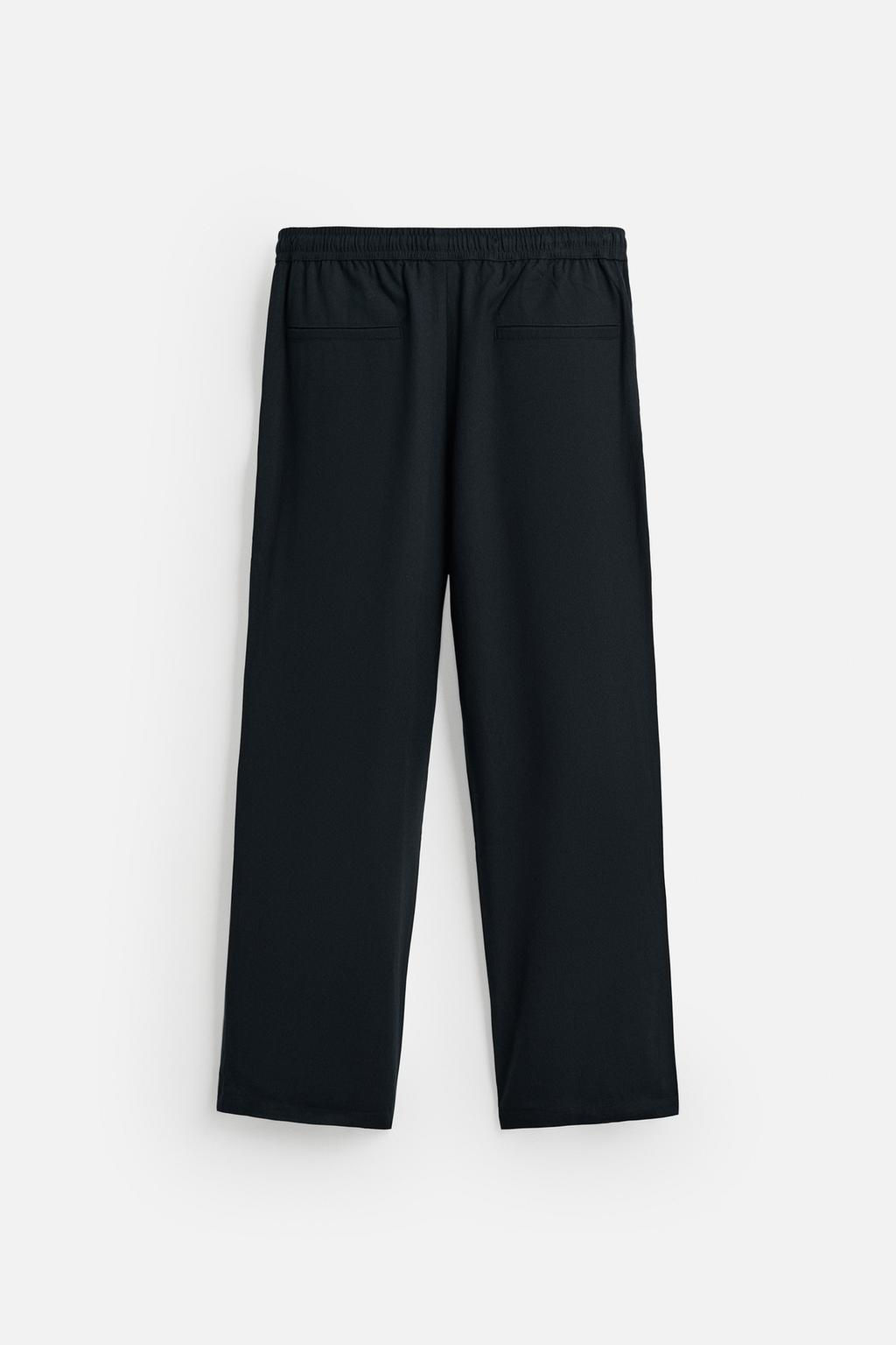 RELAXED FIT LYOCELL TROUSERS - Zara фото 9