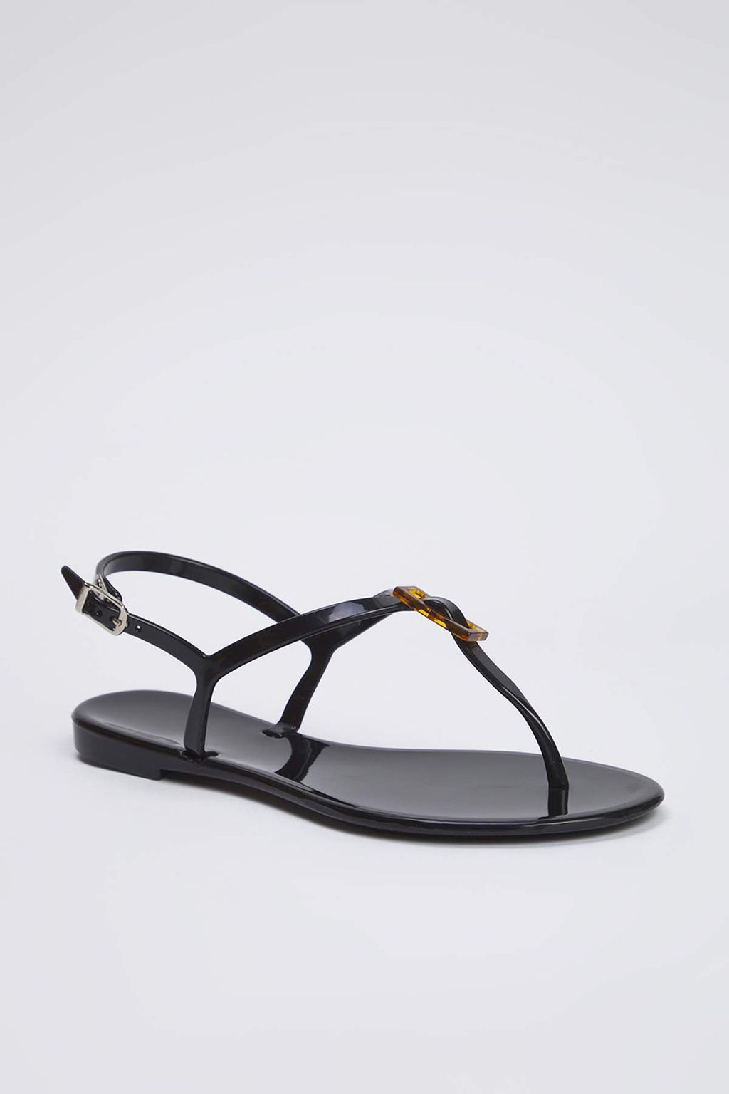Trendyolmilla Shoes Siyah Jelly Parmak Aras? Kad?n Sandalet TAKSS25SD00065  фото 12