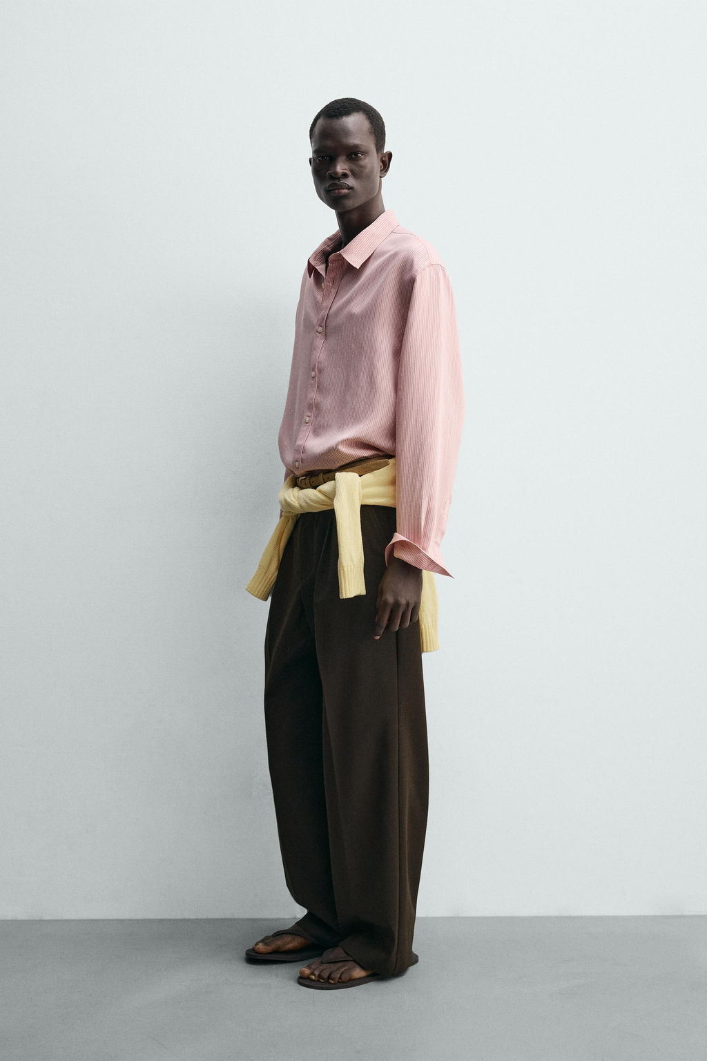 CAMISA FLUIDA RAYAS / Rosa - Zara фото 4