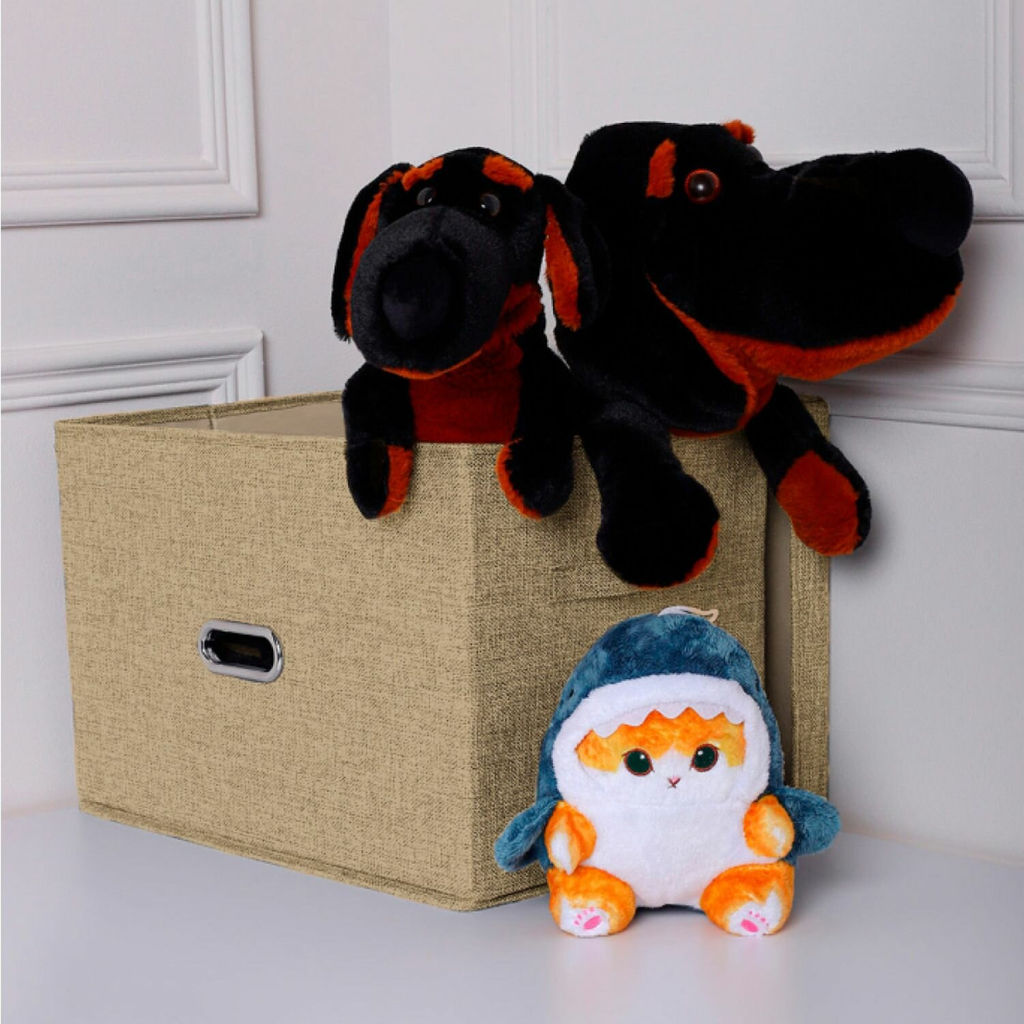 VAL B15-BOX-L Короб стеллажный с крышкой, 44*30*29 см, бежевый, аромасаше в комплекте, BASIC, шт - Valiant фото 2